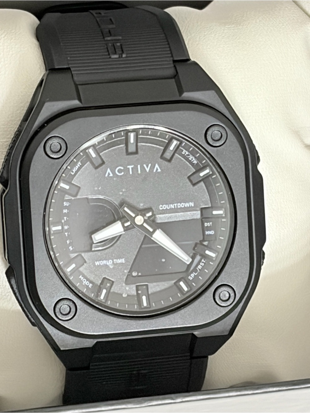 Ativa Black Dual-Display Sport Watch